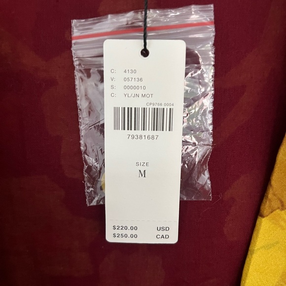 NWT $228. Anthro multicolored button front long sleeve maxi dress size medium. - Picture 12 of 13